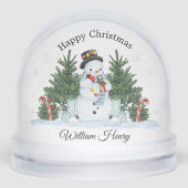 Child Festive Snowman Scene Snow Globe Gift Sneeuwbol (Voorkant)