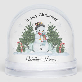 Child Festive Snowman Scene Snow Globe Gift Sneeuwbol