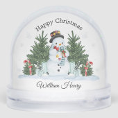 Child Festive Snowman Scene Snow Globe Gift Sneeuwbol (Achterkant)