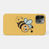 Child-Friendly Bee Mascot with Dotted Trail Case-Mate iPhone Case (Achterkant (horizontaal))