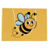 Child-Friendly Bee Mascot with Dotted Trail Groot Cadeauzakje (Achterkant)