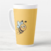 Child-Friendly Bee Mascot with Dotted Trail Latte Mok (Linkerhoek)