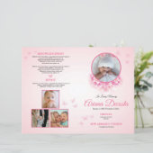 Child Funeral Program Template | Editable Memorial (Staand voorkant)