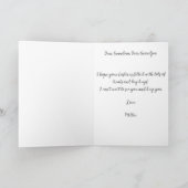 Child Handwriting Photo Easter Vintage Gold Frames Kaart (Binnen)