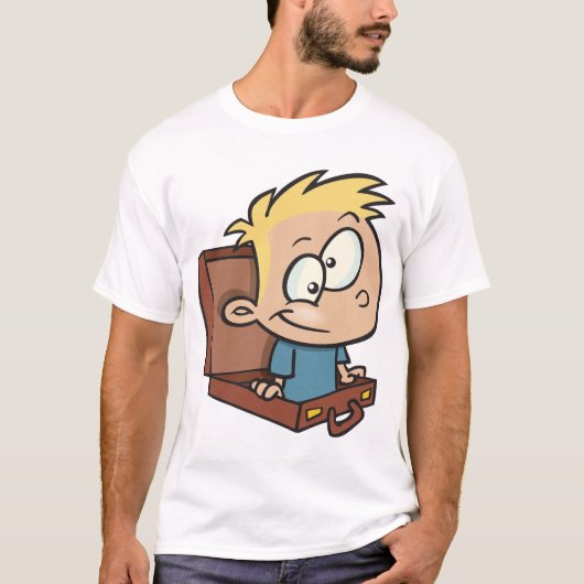 Child In A Suitecase Mens T-Shirt (Voorkant)