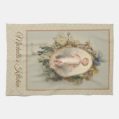 Child Jesus Autumn Floral Theedoek (Horizontaal)