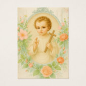 Child Jesus Guadalupe Spanish Funeral Prayer Visitekaartje (Voorkant)