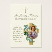 Child Jesus Scripts Funeral Prayer Kaart (Voorkant)