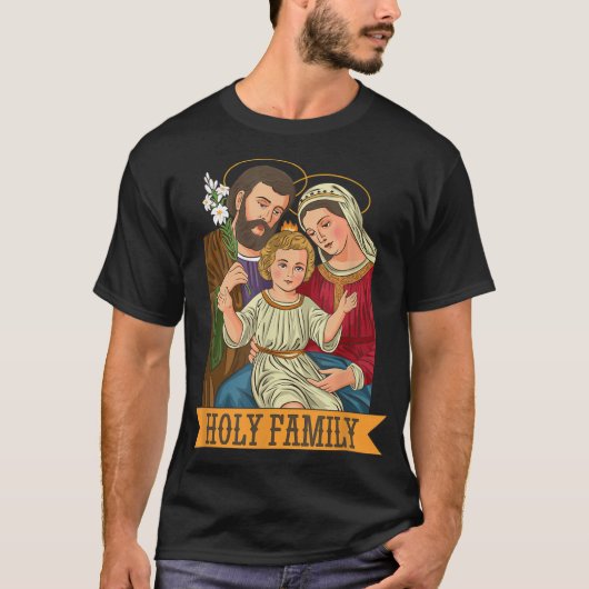 Child Jesus Virgin Mary en St. Joseph T-shirt (Voorkant)