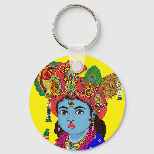 Child Krishna Keychain (Voorkant)