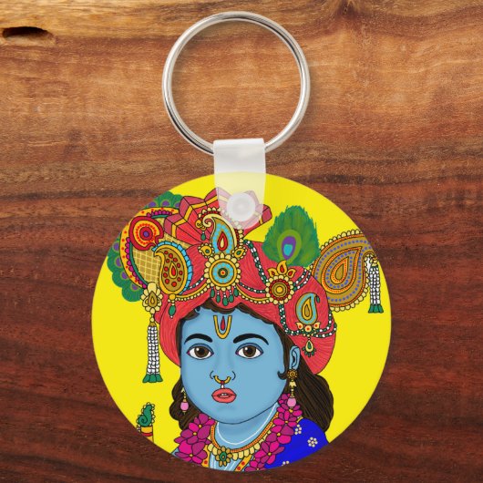 Child Krishna Keychain (Voorkant)
