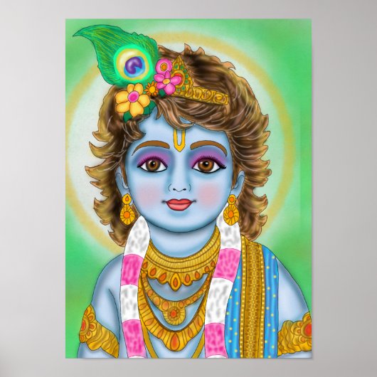 Child Krishna Poster (Voorkant)