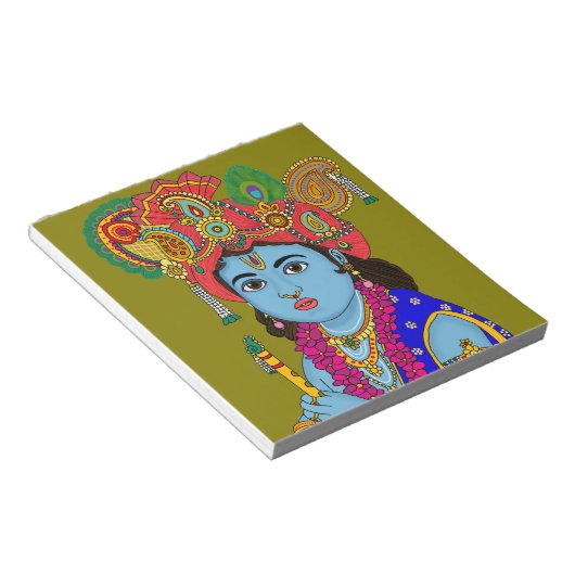 Child Krishna Stationery Notitieblok (Schuin)