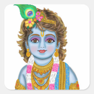 Child Krishna Sticker