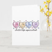 Child Life Valentine's Day Ccls Cls Child Life The Kaart (Gele Bloem)