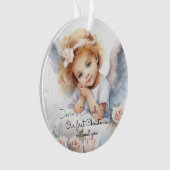 Child Memorial Eerste Kerstmis zonder jou Ornament (voorkant)