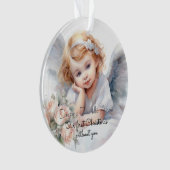 Child Memorial Eerste Kerstmis zonder jou Ornament (voorkant)