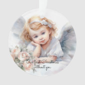 Child Memorial Eerste Kerstmis zonder jou Ornament (voorkant)