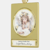 Child Memorial Eerste Kerstmis zonder jou Verguld Banner Ornament (Links)