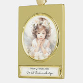 Child Memorial Eerste Kerstmis zonder jou Verguld Banner Ornament (Links)
