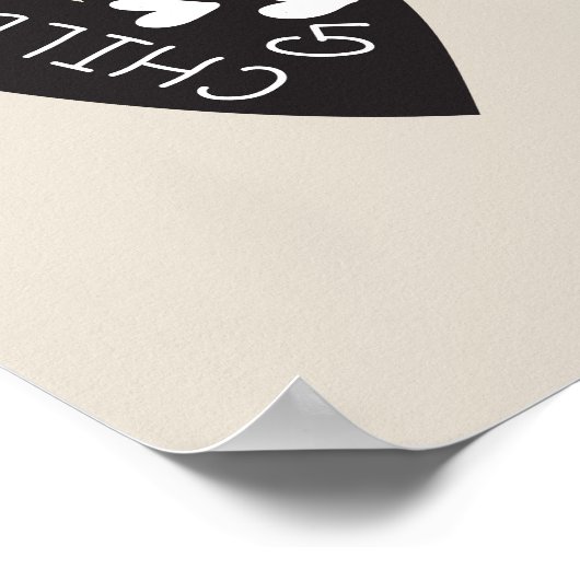 Child of God Black Heart Poster (Hoek)