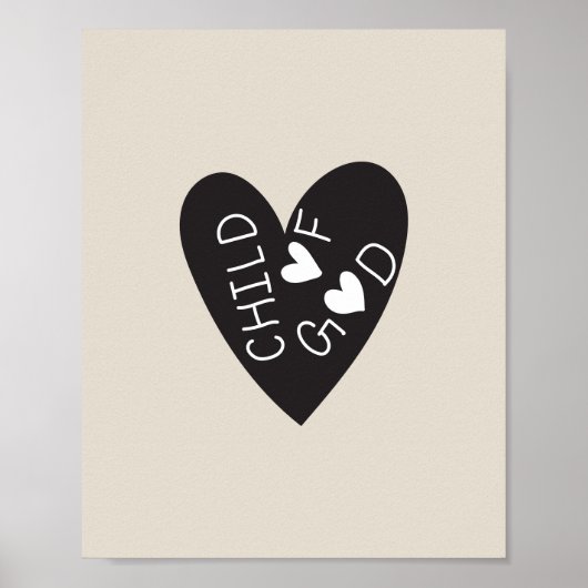 Child of God Black Heart Poster (Voorkant)
