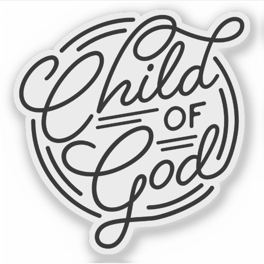 Child Of God Christ Jesus Bible Sticker (Voorkant)