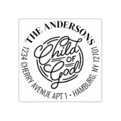 Child Of God Christian Bible Return Address Rubberstempel (Afrduk)