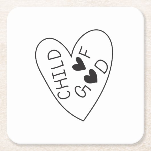 Child of God Kartonnen Onderzetters (Voorkant)