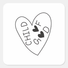Child of God Vierkante Sticker