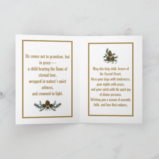 Child of the Sacred Flame Folded Greeting Card Kaart (Binnen)