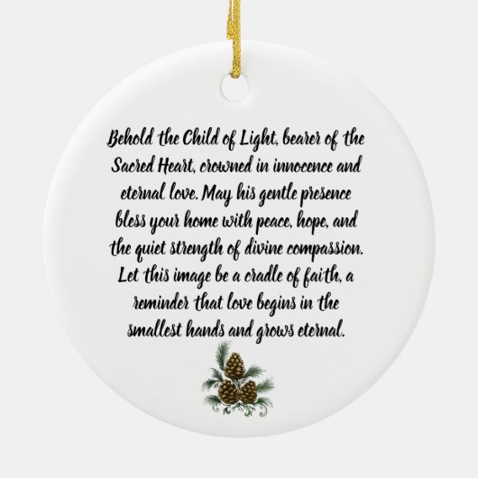 “Child of the Sacred Flame” Ornament (Achterkant)