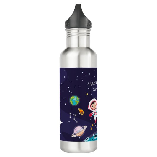 child on the moon, monogrammed name waterfles  (Links)