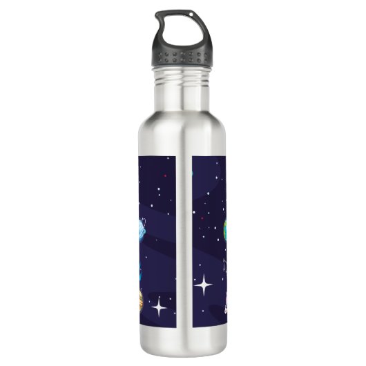 child on the moon, monogrammed name waterfles  (Achterkant)