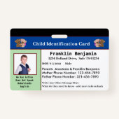 Child Photo ID Identification Card Aangepast Badge (Voorkant)