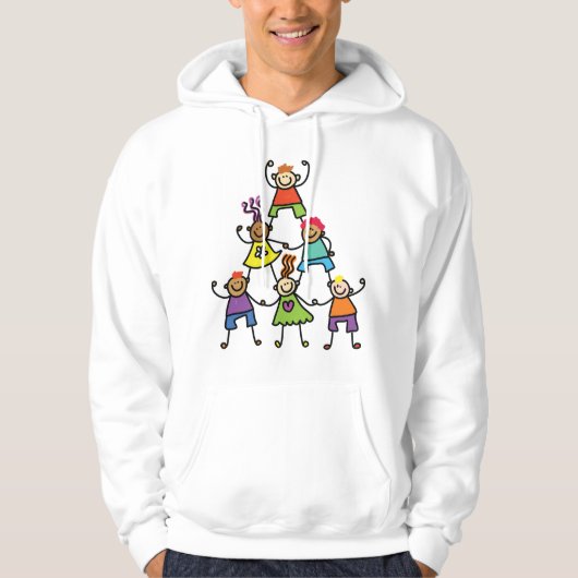 Child Pyramid Mannen Hoodie (Voorkant)