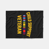 Child Suprt Veteran Shirts Patriots Veteran Flag Fleece Deken (Voorkant (Horizontaal))