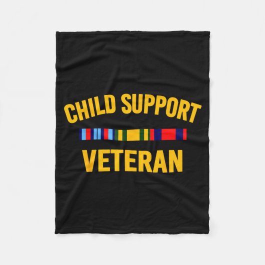 Child Suprt Veteran Shirts Patriots Veteran Flag Fleece Deken (Voorkant)