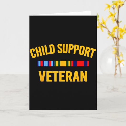 Child Suprt Veteran Shirts Patriots Veteran Flag  Kaart (Gele Bloem)