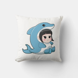 Child with Dolphin Costume Kussen