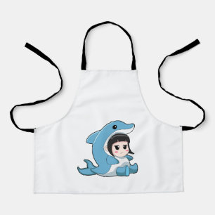 Child with Dolphin Costume Schort