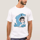 Child with Dolphin Costume T-shirt (Voorkant)