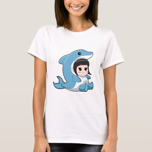 Child with Dolphin Costume T-shirt (Voorkant)
