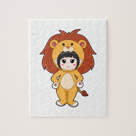 Child with Lion Costume Legpuzzel (Verticaal)