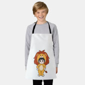 Child with Lion Costume Schort (Gedragen)