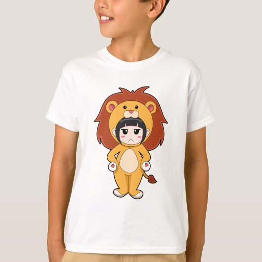 Child with Lion Costume T-shirt (Voorkant)