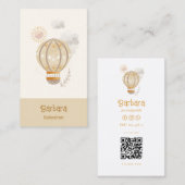 ChildCare Nanny Babysitter Kinderopvang QR CODE Visitekaartje (Voorkant / Achterkant)