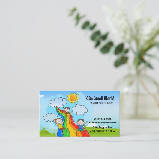 CHILDCARE VISITEKAARTJE (Staand voorkant)