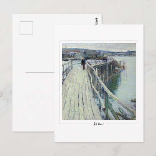 Childe Hassam #119-2 - Kunstmatig Briefkaart (Voorkant / Achterkant)