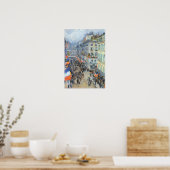 Childe Hassam - 14 juli, Rue Daunou Poster (Keuken)
